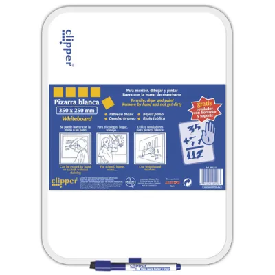 Alpino Pizarra Blanca Grande 35x25cm Con Rotulador Blister