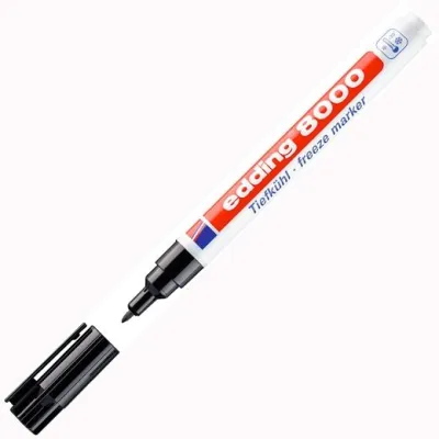Edding Marcador Permanente 8000 Negro Para Productos Congelados