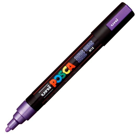 Posca Marcador  Pc-5M No Permanente Punta Forma De Bala 1,8 - 2,5 Mm Violeta Metálico
