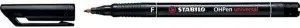 Stabilo OHPen Rotulador Permanente Punta Fina 0.7mm Color Negro Agarre Antideslizante