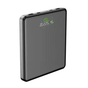 Leotec Powerbank 20.000 mAh, Carga Rápida 100W, Pantalla LED, 4 Puertos, Negro