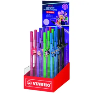 Stabilo Pen 68 K-Pop Demon Hunter Expositor con 16 Rotuladores de Punta de Fibra