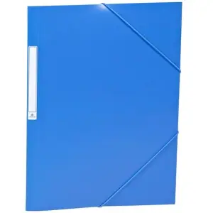 Carchivo Carpeta 3 Solapas Folio con Gomas PP Opaco Azul Oscuro