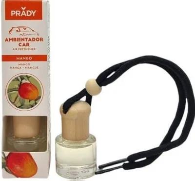 Prady Ambientador Coche Mango 6 ml con Cuerda para Espejo Retrovisor