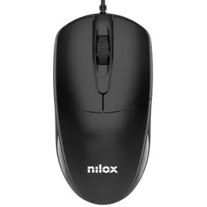 NILOX RATÓN CABLE USB 1200DPI NEGRO
