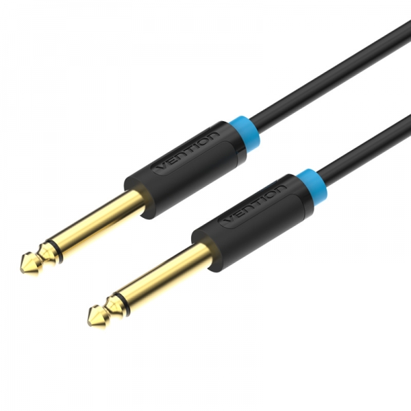 Vention Cable Estereo Jack 6.5 Macho A Jack 6.5 Macho - 1.5M - Color Negro