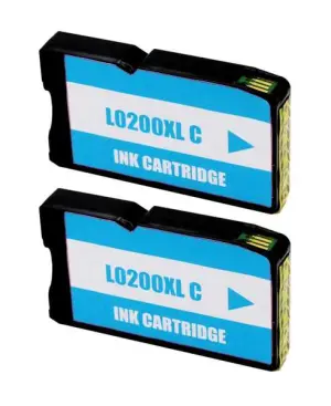 Lexmark 200XL Cyan Pack de 2 Cartuchos de Tinta Genéricos - Reemplazo 14L0198