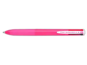 Pilot Bolígrafo Supergrip G 4 Colores Tinta Azul/Rojo/Negro/Verde Cuerpo Rosa Chicle