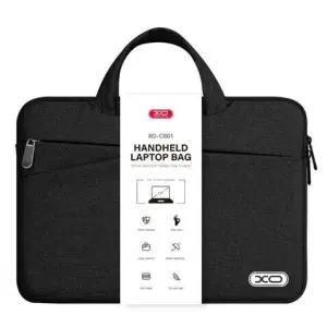XO Maletín Para Portátil Hasta 13" Resistente a Salpicaduras - Diseño Moderno Negro