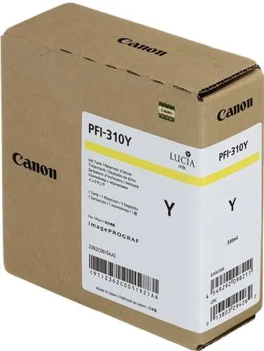 Canon PFI310 Amarillo Cartucho de Tinta Original 2362C001/PFI-310Y