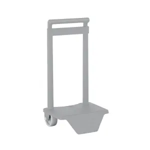 Safta Carro Portamochilas Universal con Ruedas de PVC - 18x16x35cm - Color Gris