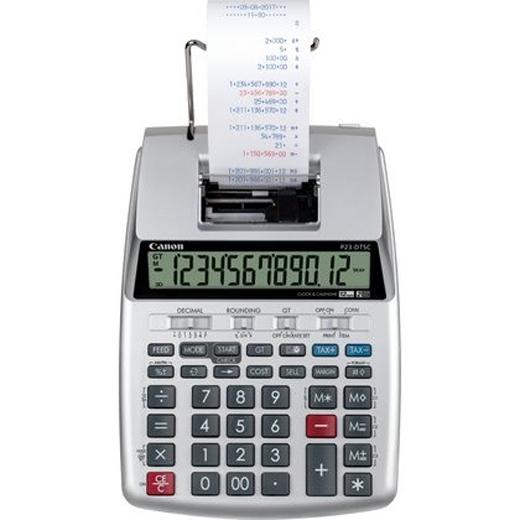 Canon Calculadora Impresion P23-Dtsc 4 Decimales Gris