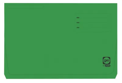 Gio Subcarpeta Folio Verde con Bolsa y Solapa - Cartulina 320gr