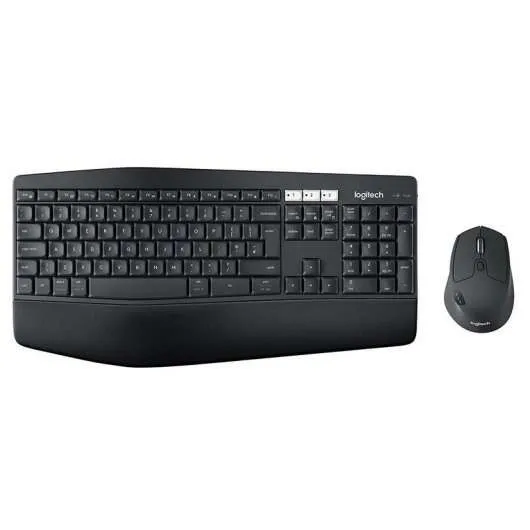 Logitech Mk850 Performance Pack Inalambrico Usb Teclado Con Reposamuñecas + Raton 1000Dpi 7 Botones - Uso Diestro - Color Negro
