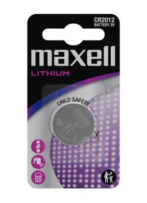Maxell Pila de Litio de Botón CR2012 3V - Pack de 1 Unidad