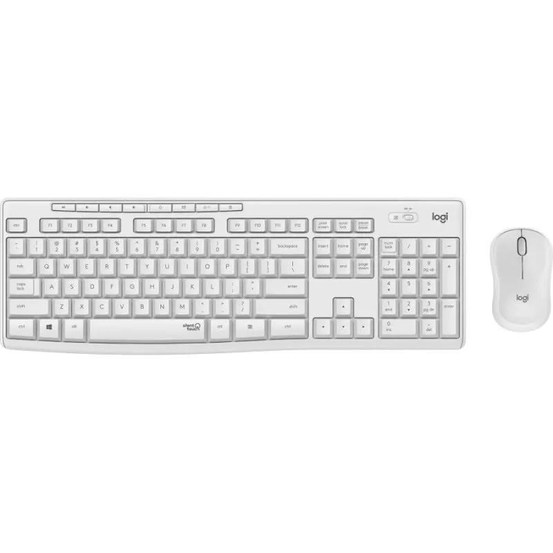 Logitech MK295 Pack Inalámbrico Teclado y Ratón 1000dpi Silenciosos Blanco