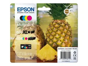 Epson 604XL Pack de 4 Cartuchos de Tinta Originales