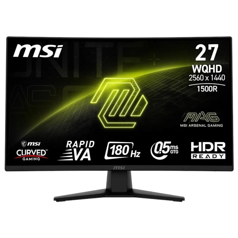 Msi Mag274Cqf Monitor 27" Wqhd 180Hz Curv