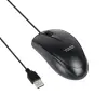 Tooq Raton USB 1000dpi Ambidiestro 3 Botones Cable 1.3m Color Negro