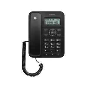 Motorola Teléfono Fijo Con Cable CT202 Negro