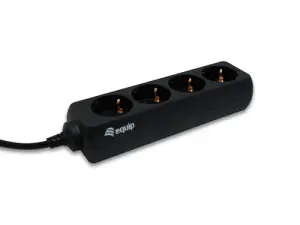 Equip Regleta de Alimentación 4 Tomas Shucko con Toma IEC y Cable 1.1m