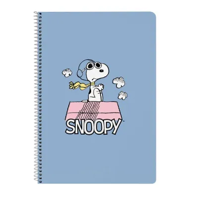 Safta Libreta Espiral Folio 80 Hojas 80g/m2 Cuadriculas 4x4mm Tapa Dura Azul
