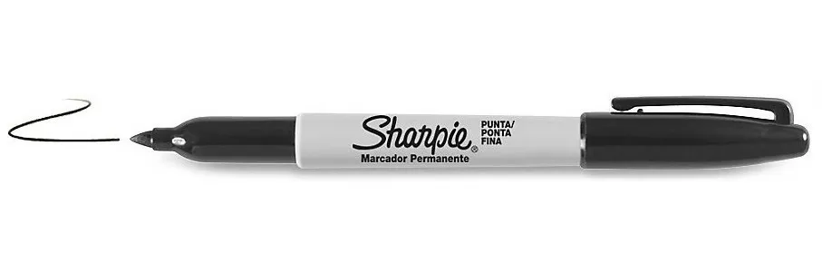 Sharpie Marcador Permanente Fine Punta Redonda 0.9Mm Negro