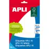 Apli Etiquetas Adhesivas 53X100mm Escritura Manual C/Romos 3X10H Blancas