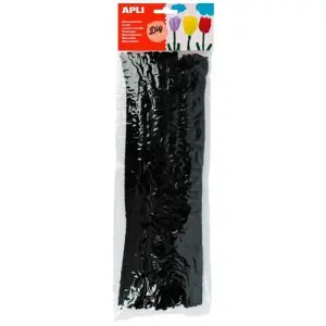 Apli Limpia Pipás 300X6mm Negro - Paquete de 50 Unidades