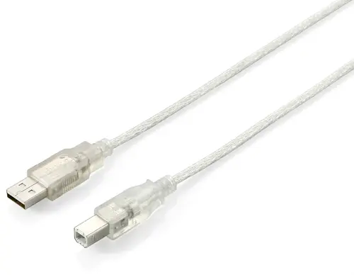 Cable Usb-A A Usb-B  1.8M Equip 128650 Transparente 1.8M