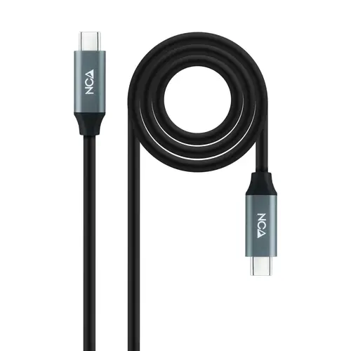Nanocable Cable USB 3.2 Gen2X2 100W 4K/60Hz USB-C M/M 1.5m Negro