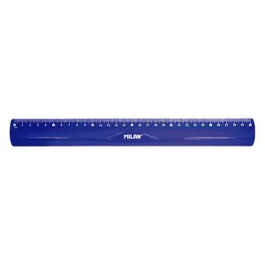 Milan Regla Flexible 30cm Color Azul Translúcido