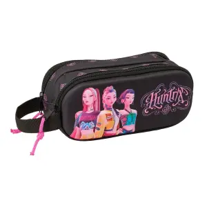 Safta Portatodo K-Pop Demon Hunters 3D - 2 Compartimentos - 21x8x6cm - Negro