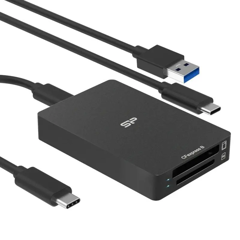 Silicon Power Lector de Tarjetas USB-C SD CreatePro BS10