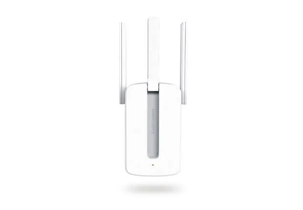 Mercusys Repetidor Amplificador Extensor De Red Wifi - Hasta 300Mbps - Tecnologia Mimo - Boton Wps - 3 Antenas Externas