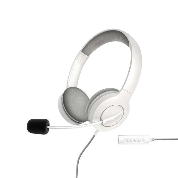 Energy Sistem Office 3 White - Headset Diadema Ajustable con Micrófono