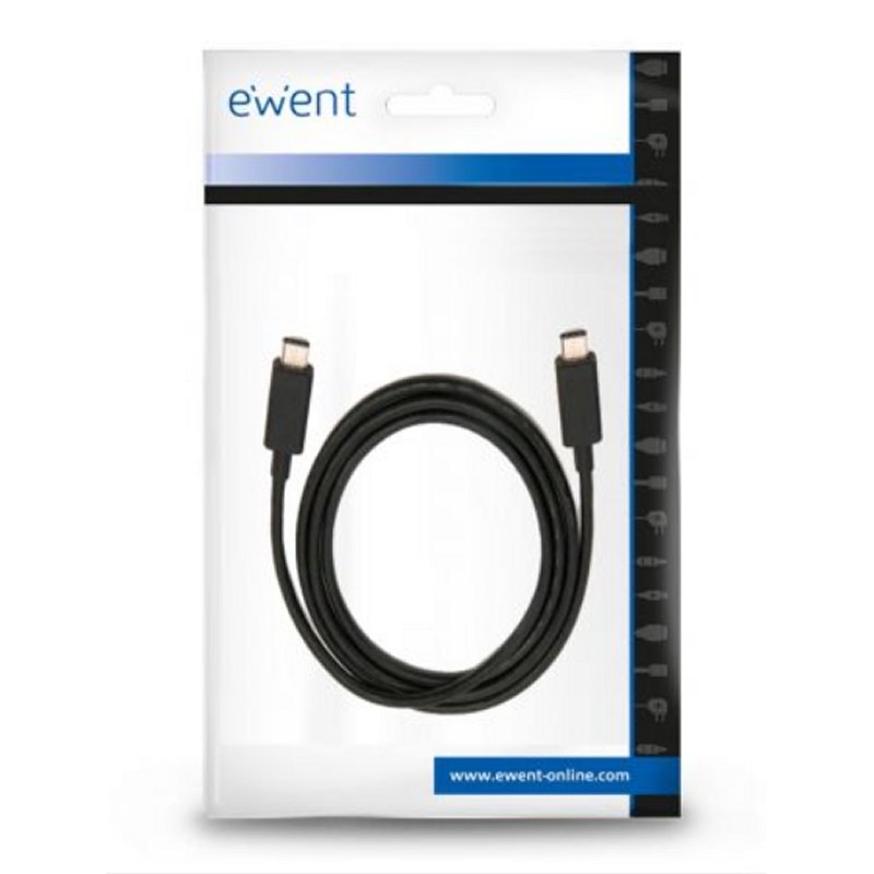 Ewent Cable Usb-C Carga Rápida 60W 10Gbps,4K 1M