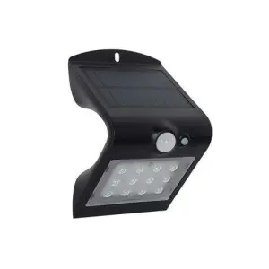 Elbat Aplique LED Solar Doble Iluminación 1.5W 220LM Luz Fría 6000K Sensor de Movimiento