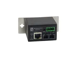 CONVERTIDOR FIBRA LEVEL ONE IEC-4002 RJ45 ETHERNET A FIBRA MULTIMODO ST 2KM