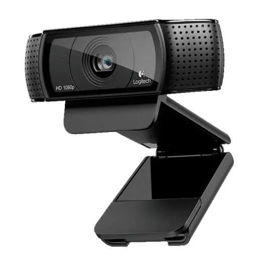 Logitech C920 Webcam Hd Pro 1080P - Usb 2.0 - Microfonos Integrados - Enfoque Automatico - Cable De 1.83M - Color Negro
