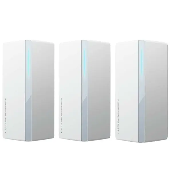 Xiaomi Sistema WiFi Mesh de 3 Unidades WiFi 6 AX3000NE Dual Band - Velocidad hasta 2978Mbps - 4 Puertos RJ-45
