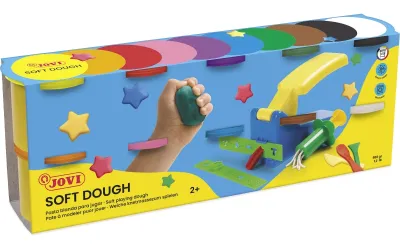 Jovi Soft Dough Blandiver Estuche 10 Botes 110gr - Flexible y Creativo