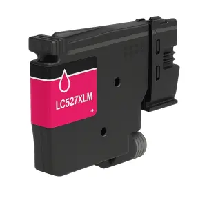 Brother LC527XL Magenta Cartucho de Tinta Pigmentada Generico - Reemplaza LC527XLM/LC527M
