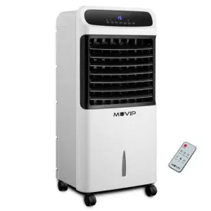 Muvip Climatizador 12L 80W - 3 Velocidades, Pantalla LED, Temporizador, Mando a Distancia