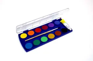 Pelikan Acuarelas Escolares F355 - Caja de 12 Colores + 1 Pincel - Resistentes a la Luz