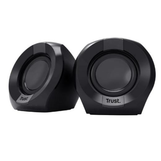 Trust Altavoces 2.0 Polo 8W Rms Alimentados Por Usb Control Volumen Negro