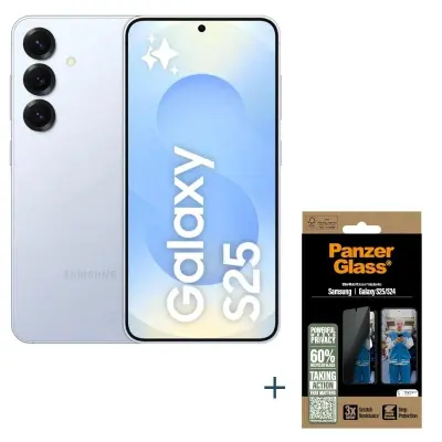 Samsung S25 256GB Azul + Protector de Privacidad Panzer
