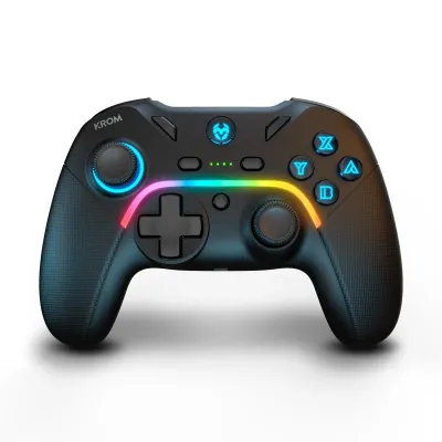 KROM Gamepad Kayros Wireless RGB para PC, Switch y Android