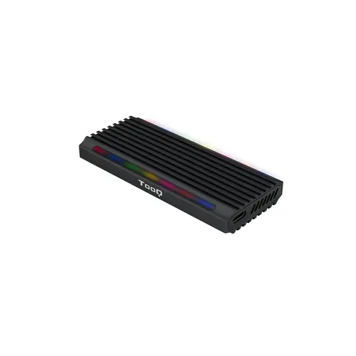 Caja Externa M.2 Usb-C Tooq Tqe-2222B Para M.2 Ngff/Nvme Usb 3.1 Gen2 Usb-C Negro