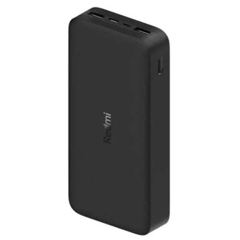 Xiaomi Redmi Bateria Externa/Power Bank 20000 Mah - Carga Rapida 18W  - 2X Usb-A , 1X Usb-C, 1X Micro Usb - Color Negro